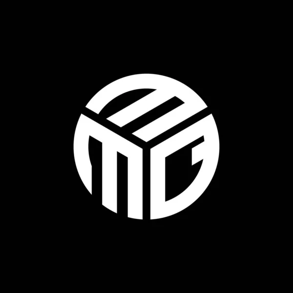 Mmq Betűlogó Tervezés Fekete Háttérrel Mmq Kreatív Kezdőbetűk Levél Logó — Stock Vector