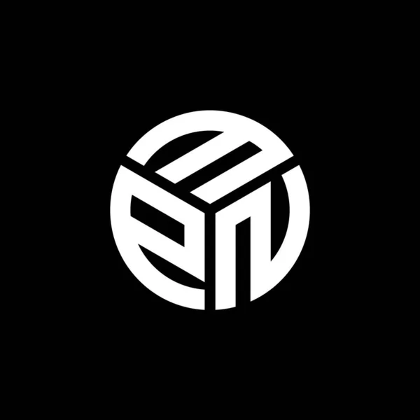Mpn Letter Logo Design Black Background Mpn Creative Initials Letter — Stock Vector