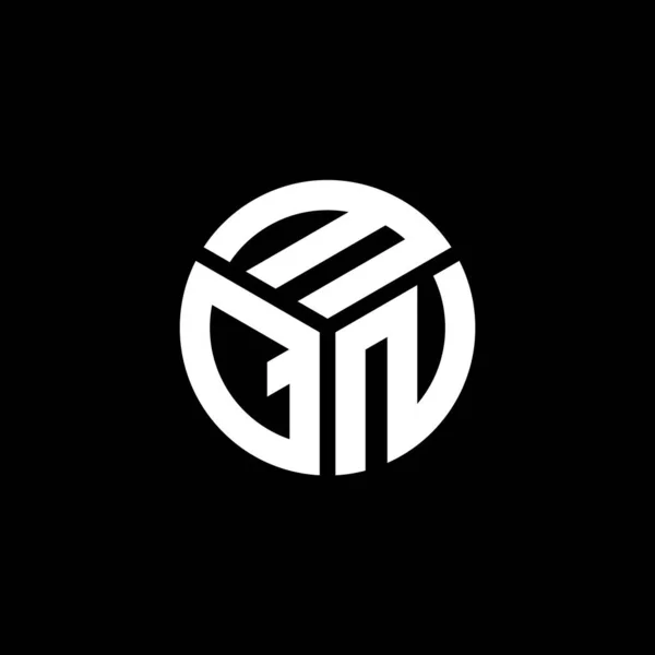 Mqn Buchstabe Logo Design Auf Schwarzem Hintergrund Mqn Kreative Initialen — Stockvektor