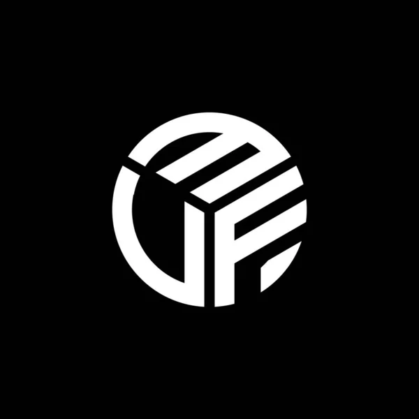 Logo Desain Huruf Mvf Pada Latar Belakang Hitam Inisial Kreatif - Stok Vektor