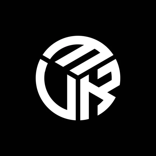 Mvk Lettre Logo Design Sur Fond Noir Mvk Initiales Créatives — Image vectorielle