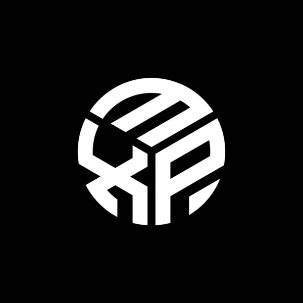 Mxp Letter Logo Design Auf Schwarzem Hintergrund Mxp Kreative Initialen — Stockvektor