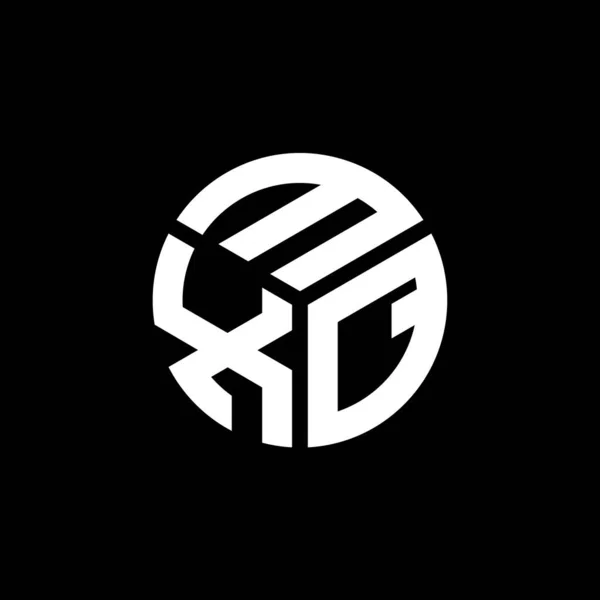 Mxq Letter Logo Design Auf Schwarzem Hintergrund Mxq Kreative Initialen — Stockvektor