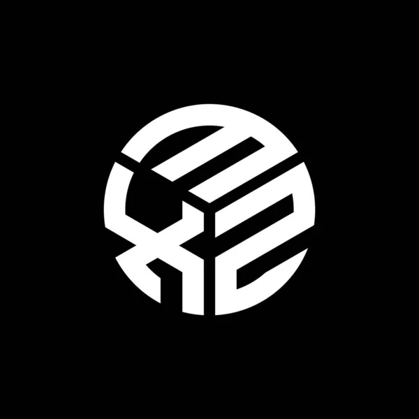 Mxz Letter Logo Design Black Background Mxz Creative Initials Letter — Stock Vector