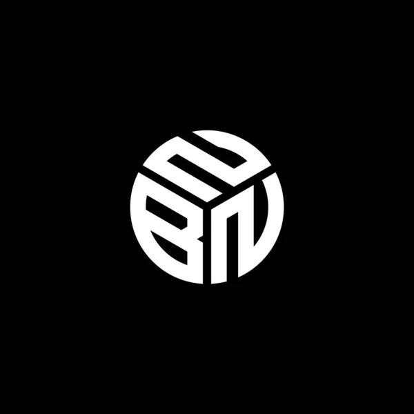 Logo Della Lettera Nbm Sfondo Nero Nbm Creativo Iniziali Lettera — Vettoriale Stock