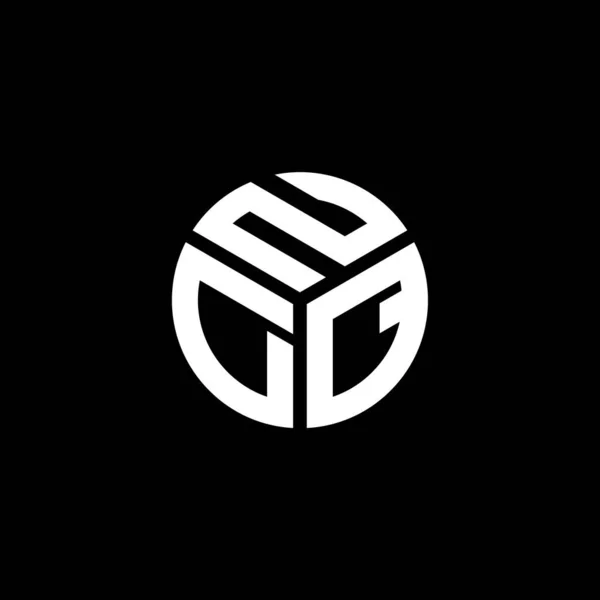 Design Logotipo Carta Ndq Fundo Preto Ndq Iniciais Criativas Conceito —  Vetores de Stock