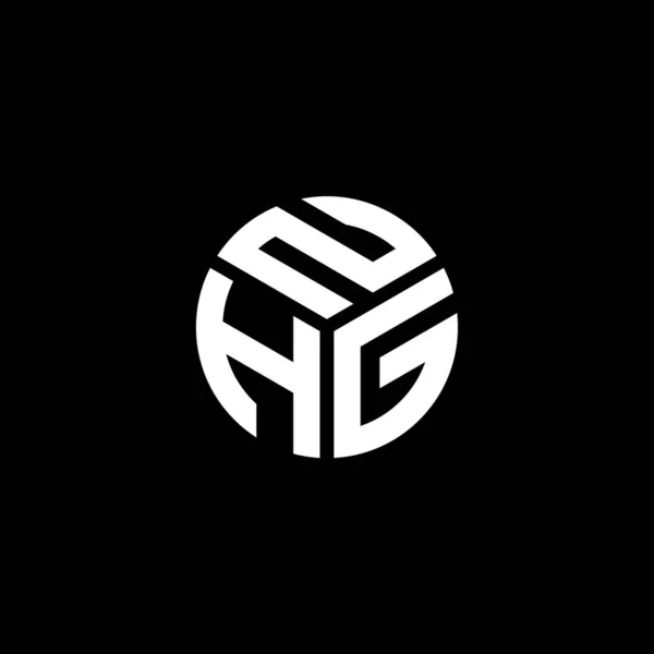 Nhg Letter Logo Design Black Background Nhg Creative Initials Letter — Stock Vector