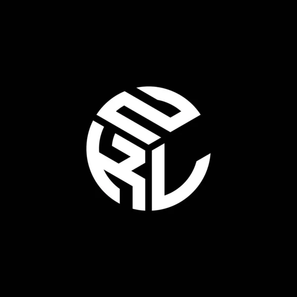 Diseño Del Logotipo Letra Nkl Sobre Fondo Negro Nkl Iniciales — Archivo Imágenes Vectoriales