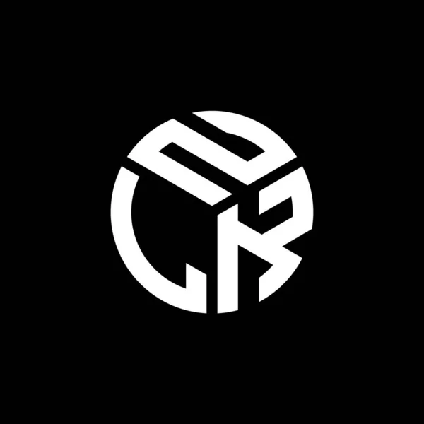 Літерний Дизайн Логотипу Nlk Чорному Тлі Творчі Ініціали Nlk Мають — стоковий вектор