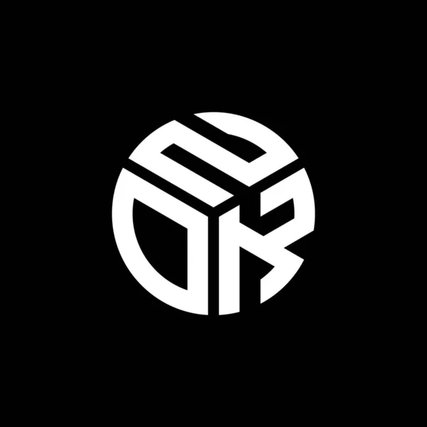 ブラックを基調とした文字のロゴデザイン 創造的なOkeイニシャルの手紙のロゴコンセプト 手紙のデザイン — ストックベクタ