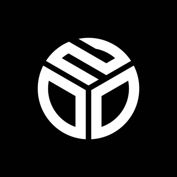 ブラックを基調としたNo手紙ロゴデザイン 創造的なイニシャルの手紙のロゴの概念はない Noo手紙デザイン — ストックベクタ