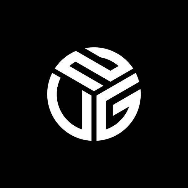 Nvg Letter Logo Design Black Background Nvg Creative Initials Letter — Stock Vector