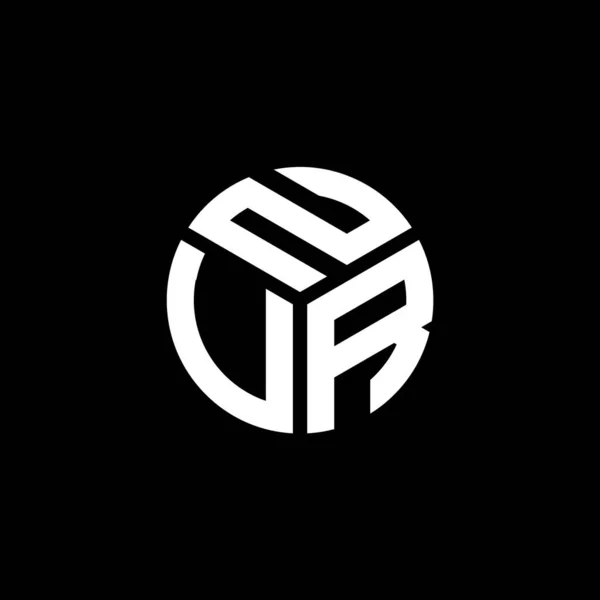 Nvr Letter Logo Ontwerp Zwarte Achtergrond Nvr Creatieve Initialen Letter — Stockvector