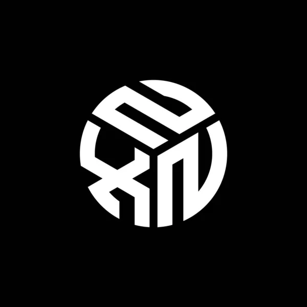 Nxn Letter Logo Ontwerp Zwarte Achtergrond Nxn Creatieve Initialen Letter — Stockvector