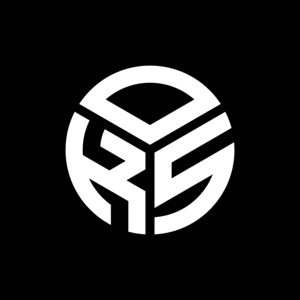 Oks Logo Ontwerp Zwarte Achtergrond Oks Creatieve Initialen Letter Logo — Stockvector