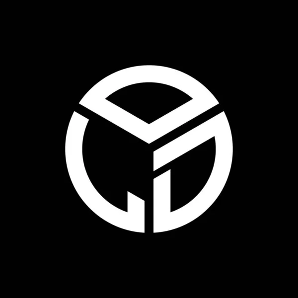 Дизайн Логотипу Old Літери Чорному Тлі Творчі Ініціали Old Концепція — стоковий вектор