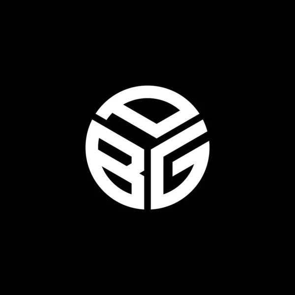 Pbg Letter Logo Design Black Background Pbg Creative Initials Letter — Stock Vector
