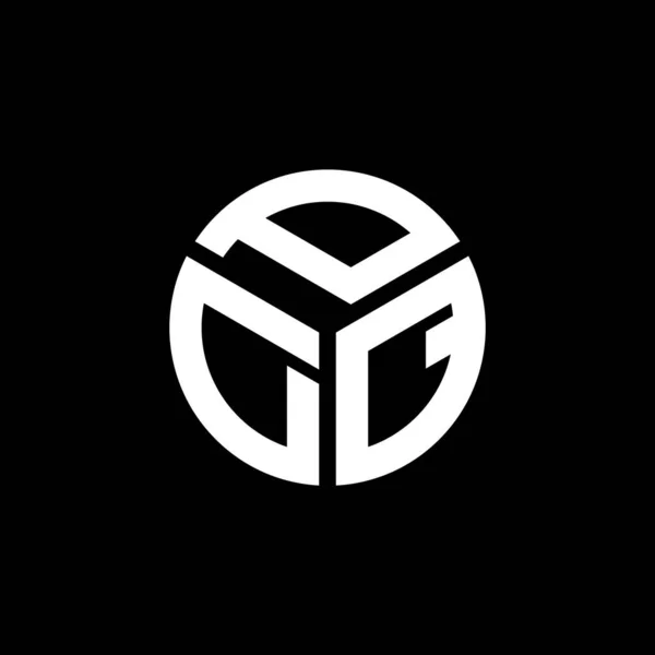 Siyah Arka Planda Pdq Harfi Logo Tasarımı Pdq Yaratıcı Harflerin — Stok Vektör