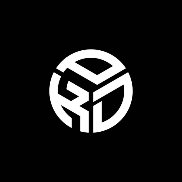 Logo Della Lettera Pkd Sfondo Nero Pkd Creativo Iniziali Lettera — Vettoriale Stock