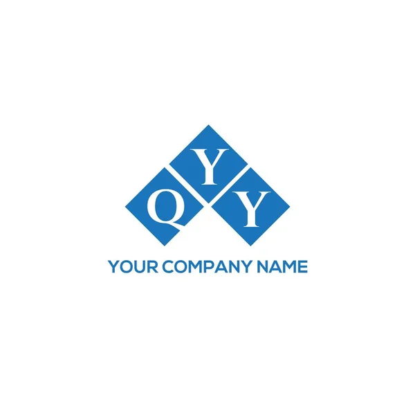 Qyy Lettre Logo Design Sur Fond Blanc Qyy Initiales Créatives — Image vectorielle