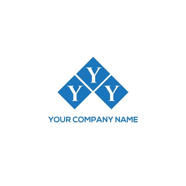 Σχεδιασμός Λογότυπου Γράμματα Yyy Λευκό Φόντο Yyy Δημιουργική Αρχικά Γράμμα — Διανυσματικό Αρχείο