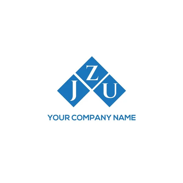 Diseño Del Logotipo Letra Jzu Sobre Fondo Blanco Jzu Iniciales — Vector de stock