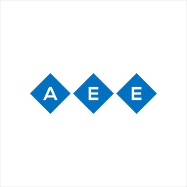 Beyaz arka planda AEE harf logosu tasarımı. AE yaratıcı harflerin baş harfleri logo konsepti. AEE harf tasarımı.
