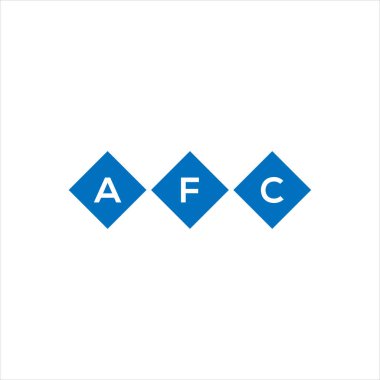 Beyaz arka planda AFC harf logosu tasarımı. AFC yaratıcı harflerin baş harfleri logo kavramı. AFC harf tasarımı.