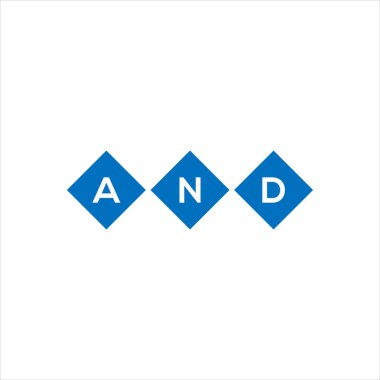 Ve beyaz arka planda harf logosu tasarımı. Ve yaratıcı harflerin baş harfleri logo konsepti. Ve harf tasarımı.