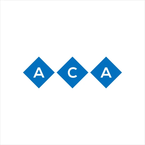 Logo Aca Lettera Disegno Sfondo Bianco Aca Creativo Iniziali Lettera — Vettoriale Stock