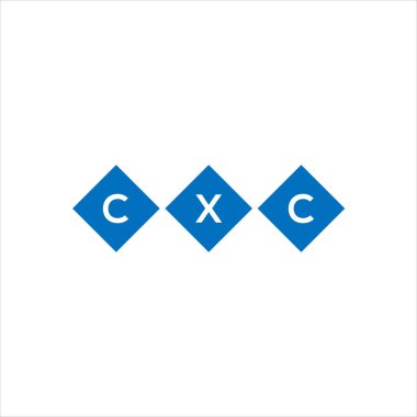 Beyaz arkaplanda CXCxza harf logosu tasarımı. Xza yaratıcı harflerin baş harfleri logo kavramı. xza harf tasarımı.