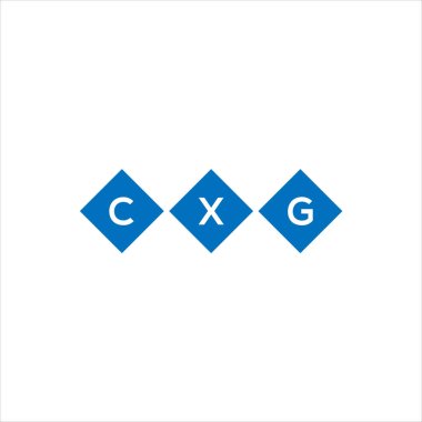 Beyaz arkaplanda CXGxza harf logosu tasarımı. Xza yaratıcı harflerin baş harfleri logo kavramı. xza harf tasarımı.