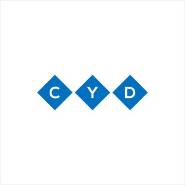 Beyaz arkaplanda CYDxza harf logosu tasarımı. Xza yaratıcı harflerin baş harfleri logo kavramı. xza harf tasarımı.