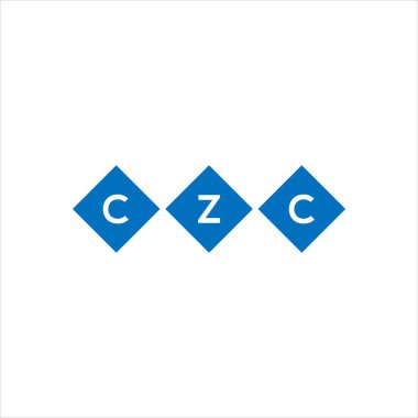 Beyaz arkaplanda CZCxza harf logosu tasarımı. Xza yaratıcı harflerin baş harfleri logo kavramı. xza harf tasarımı.