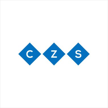 Beyaz arka planda CZS harf logosu tasarımı. CZS yaratıcı harf logosu konsepti. CZS harf tasarımı.