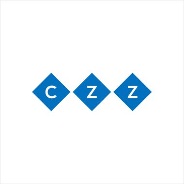 Beyaz arkaplanda CZZ harf logosu tasarımı. CZZ yaratıcı harf logosu konsepti. CZZ harf tasarımı.