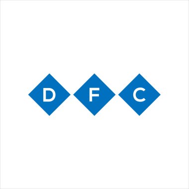Beyaz arkaplanda DFCxza harf logosu tasarımı. Xza yaratıcı harflerin baş harfleri logo kavramı. xza harf tasarımı.