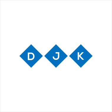 Beyaz arkaplanda DJKxza harf logosu tasarımı. Xza yaratıcı harflerin baş harfleri logo kavramı. xza harf tasarımı.