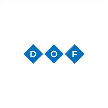 Beyaz arka planda DOFxza harf logosu tasarımı. Xza yaratıcı harflerin baş harfleri logo kavramı. xza harf tasarımı.