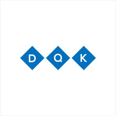 Beyaz arkaplanda DQKxza harf logosu tasarımı. Xza yaratıcı harflerin baş harfleri logo kavramı. xza harf tasarımı.