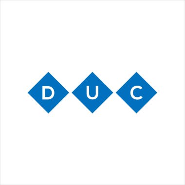 Beyaz arka planda DUCxza harf logosu tasarımı. Xza yaratıcı harflerin baş harfleri logo kavramı. xza harf tasarımı.