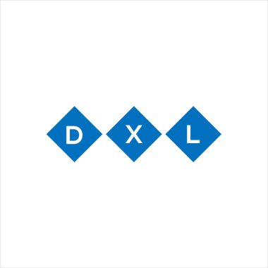 Beyaz arkaplanda DXLxza harf logosu tasarımı. Xza yaratıcı harflerin baş harfleri logo kavramı. xza harf tasarımı.