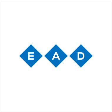 Beyaz arkaplanda EAD harfi logo tasarımı. EAD yaratıcı harfler logosu konsepti. EAD harf tasarımı.