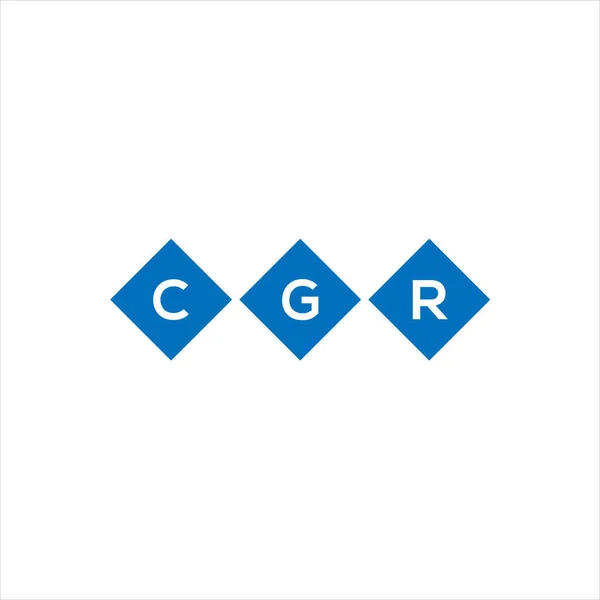 Дизайн Логотипа Cgr Белом Фоне Креативные Инициалы Cgr Буквенно Обозначают — стоковый вектор