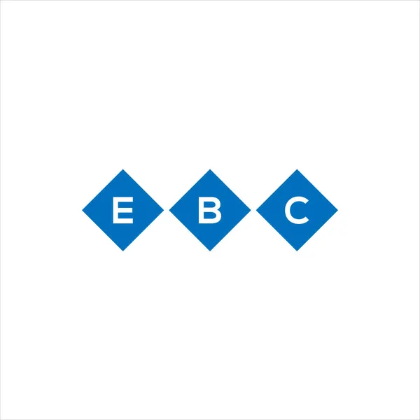 Logo Lettera Ebc Disegno Sfondo Bianco Ebc Creativo Iniziali Lettera — Vettoriale Stock