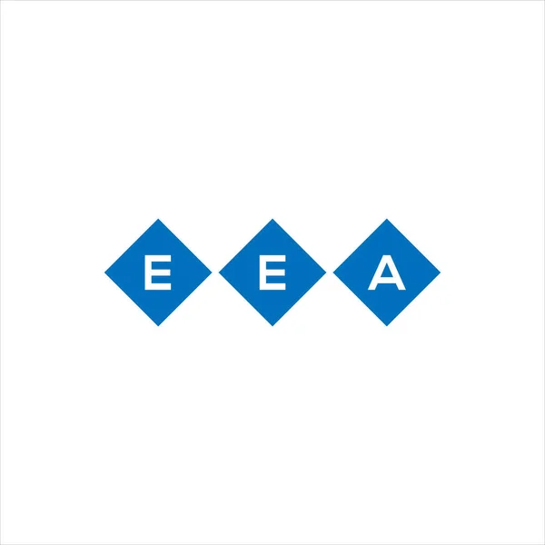 白色背景的Eea字母标识设计 Eea创意的首字母首字母标识概念 Eea字母设计 — 图库矢量图片