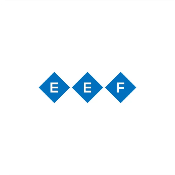 Eef Letter Logo Ontwerp Witte Achtergrond Eef Creatieve Initialen Letter — Stockvector