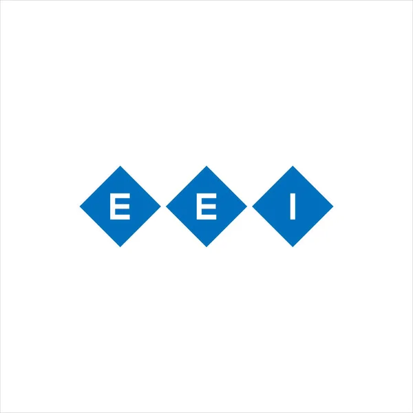 基于白色背景的Eei字母标识设计 Eei创意首字母首字母标识概念 Eei字母设计 — 图库矢量图片