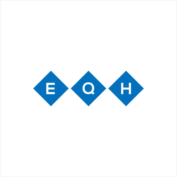 Eqh Letter Logo Design Auf Weißem Hintergrund Eqh Kreative Initialen — Stockvektor