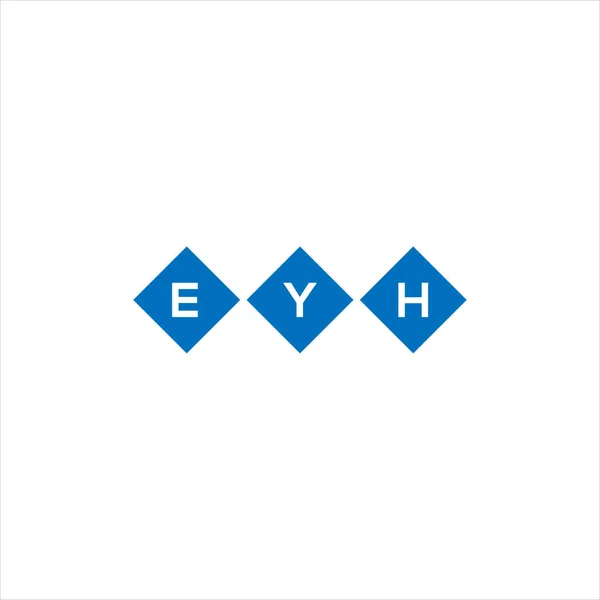 Diseño Del Logotipo Letra Eyh Sobre Fondo Blanco Eyh Iniciales — Vector de stock